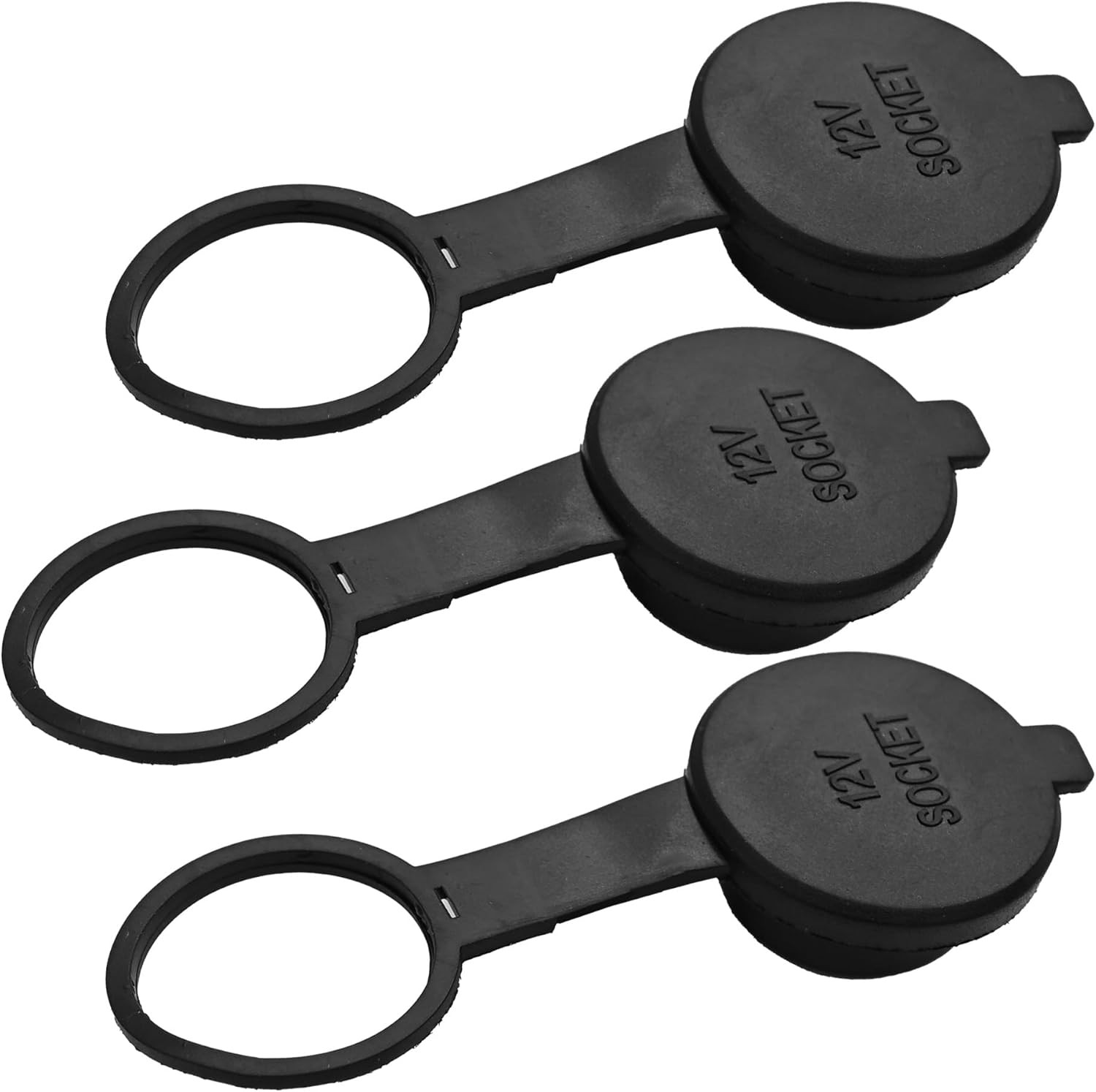 3Pcs Universal Car Cigarette Lighter Plug Cover, 12V Socket Dustproof and Waterp
