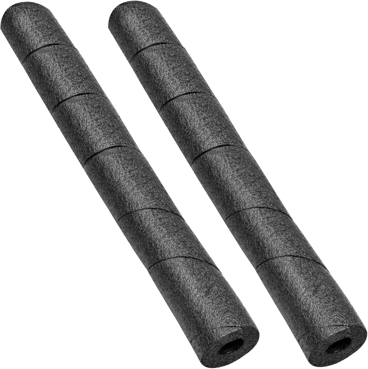 2 Pcs Black Pipe Insulation Foam Tube, 7.4 Inches(19Cm) Snake Pipe Wrap Protecti