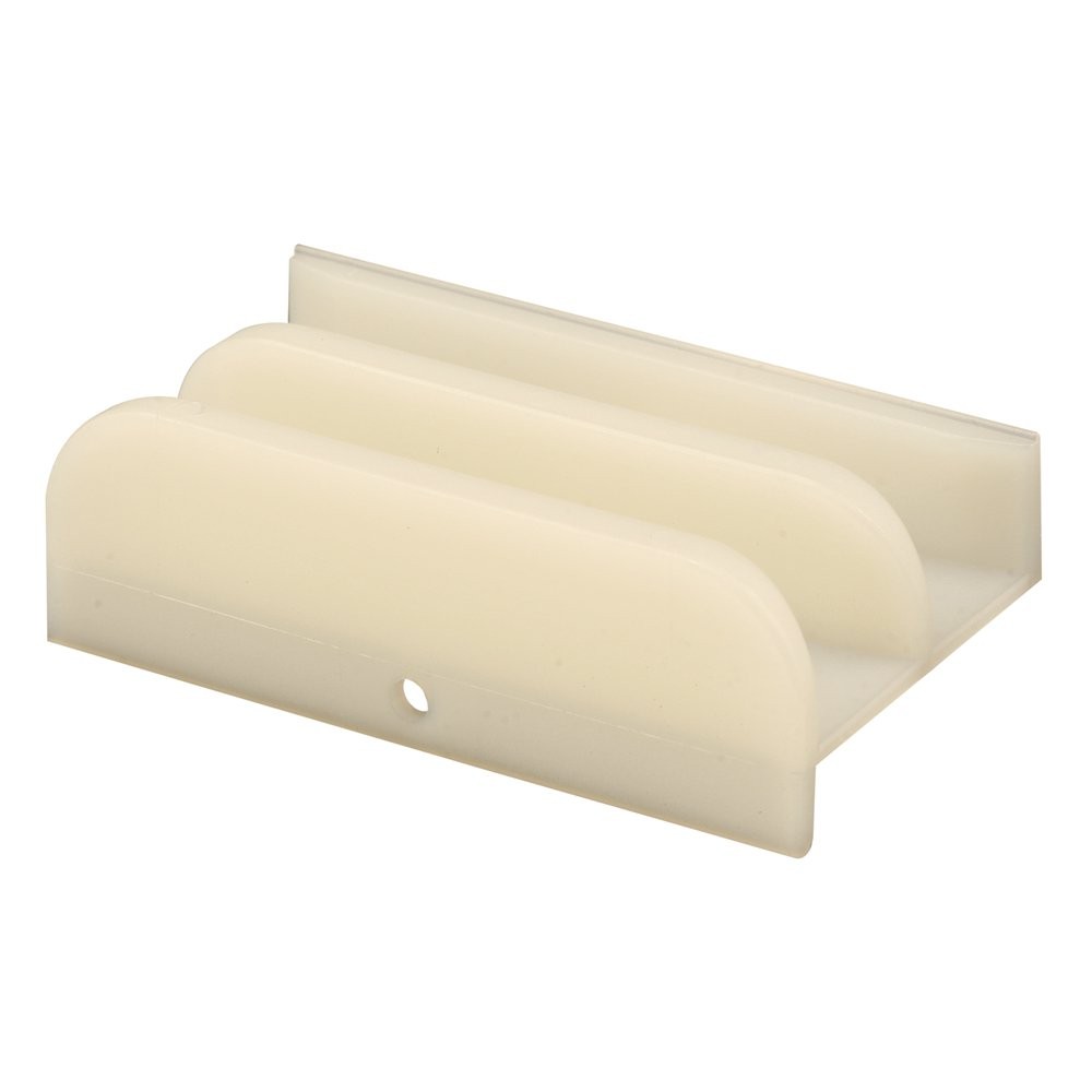 Prime-Line M 6219 Sliding Shower Door Bottom Guide, 1/2 In. 7/16 in., White