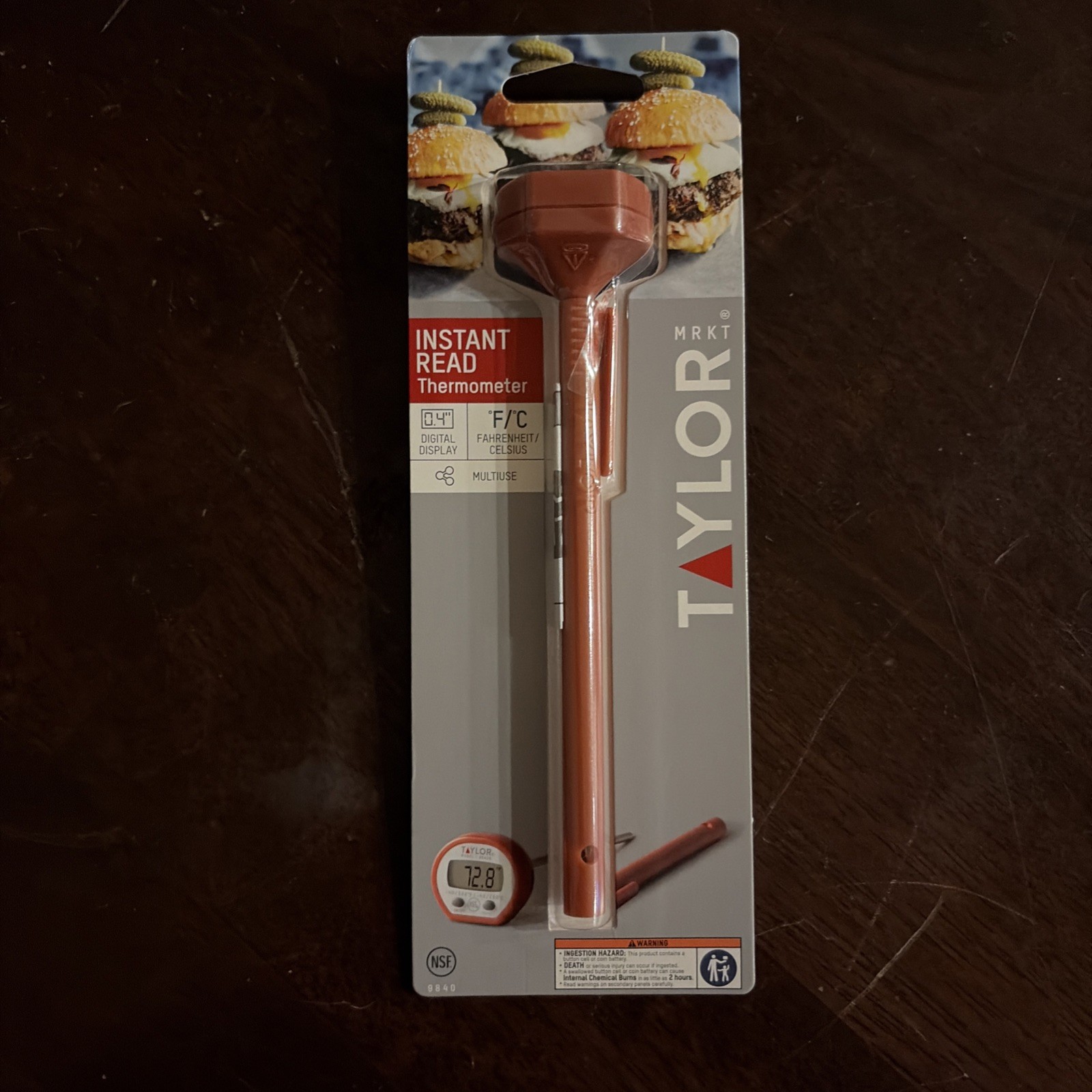 TAYLOR 9840 DIGITAL INSTANT READ POCKET THERMOMETER BRAND NEW FAST SHIP-2783975