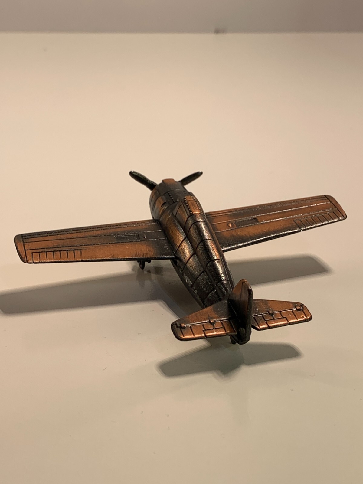 Vintage Die-Cast Pencil Sharpener Small Engine Airplane With Box PSF1