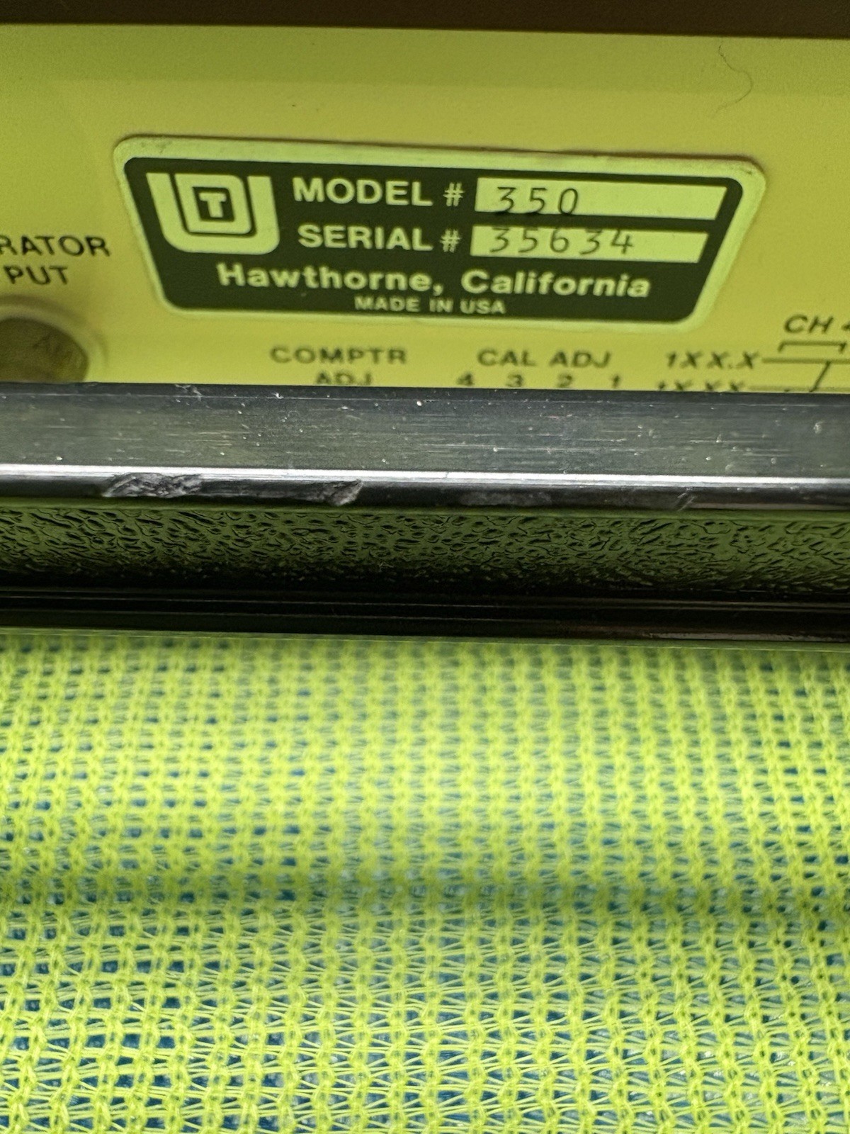 UNITED DETECTOR TECHNOLOGY 350 LINEAR/LOG OPTOMETER