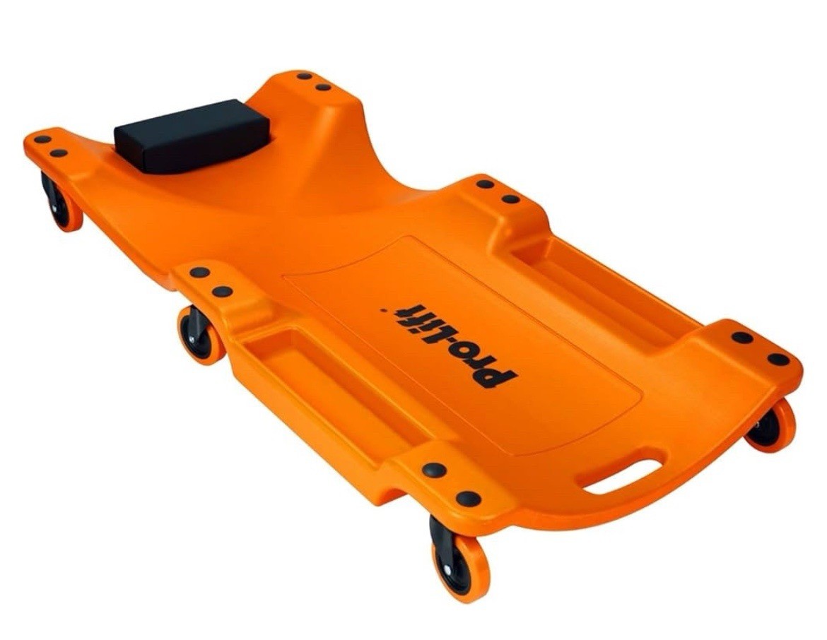 Pro Lift Mechanic Plastic Creeper 40 Inch - Blow Molded Ergonomic HDPE Body - F5