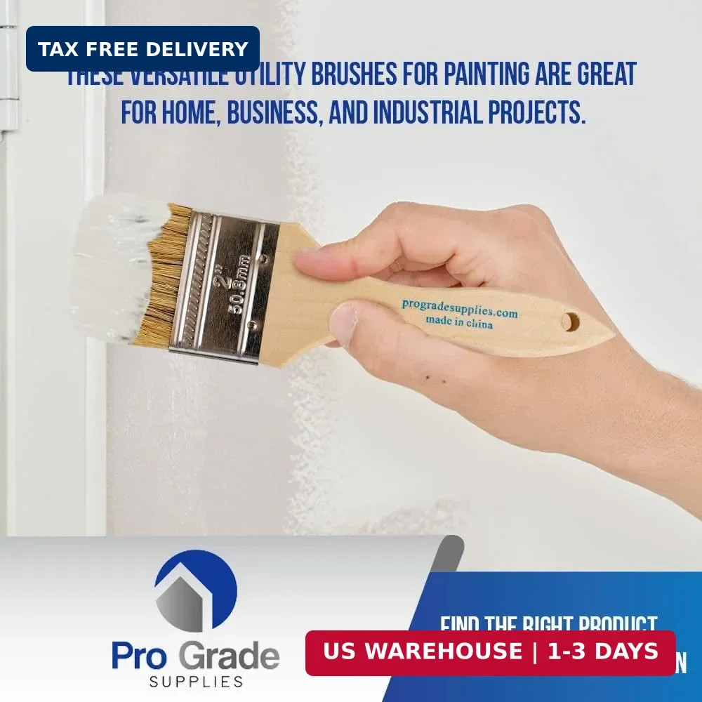 Pro Grade - Chip Paint Brushes - 96 Pack - 2 Inch - Chip Brushes - Versatile for