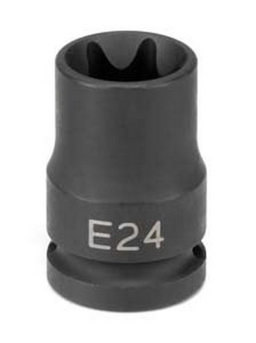 Grey Pneumatic 2124ET 1/2" Drive x E24 External Star Impact Socket Socket