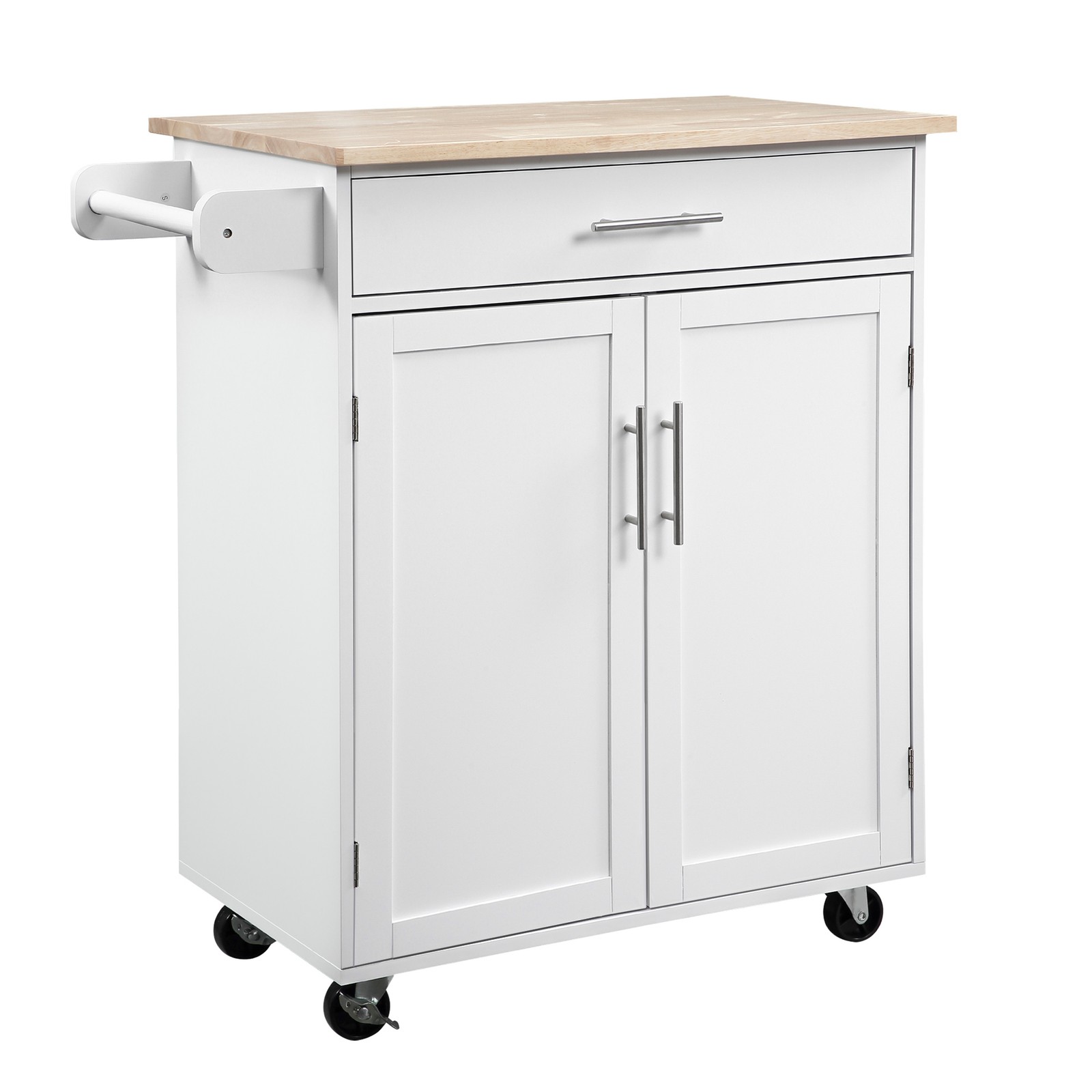 Kitchen Island Cart Rolling Trolley with Drawer, Mobile Kitchen Cart