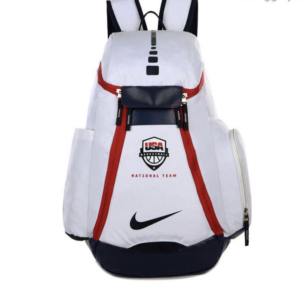 USA Nike Olympic White Backpack Basketball (No Bubble Straps)