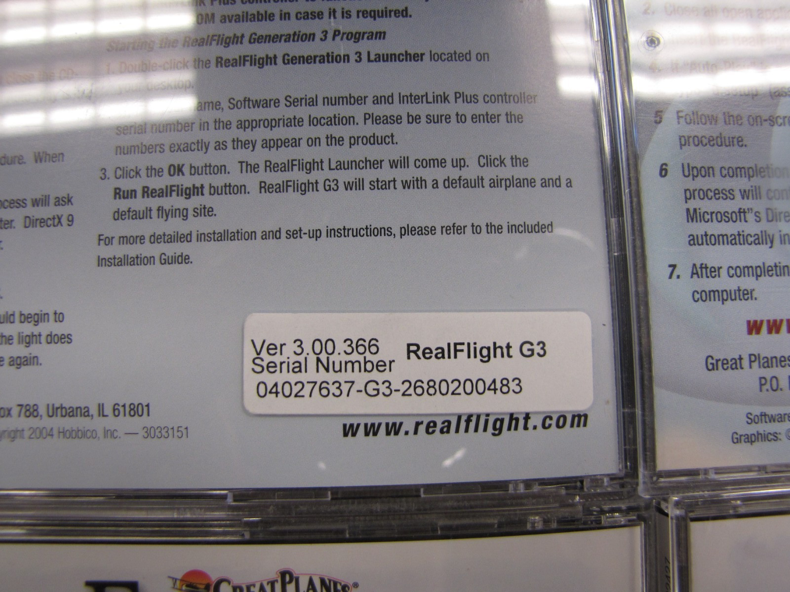 Lot (9) Great Planes RealFlight R/C Simulator & Add-Ons Software CD -HW1