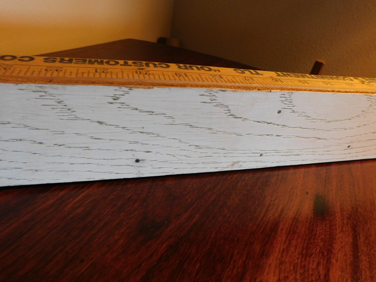 Handmade Yard Stick Shelf for Miniatures Vintage