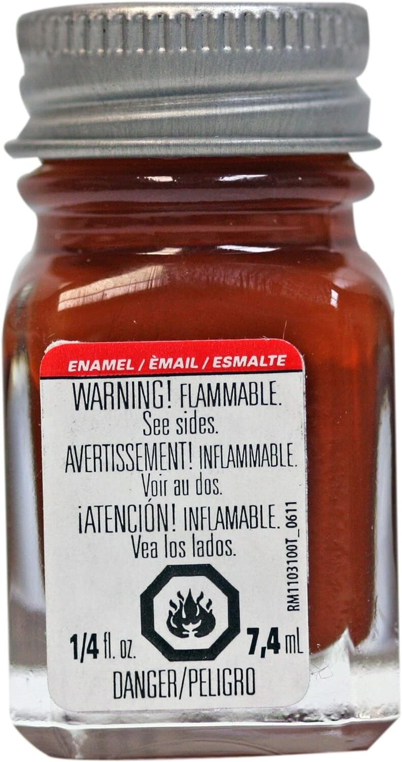 Testors Model Paint #1185 Rust .25 Ounces Free Shipping