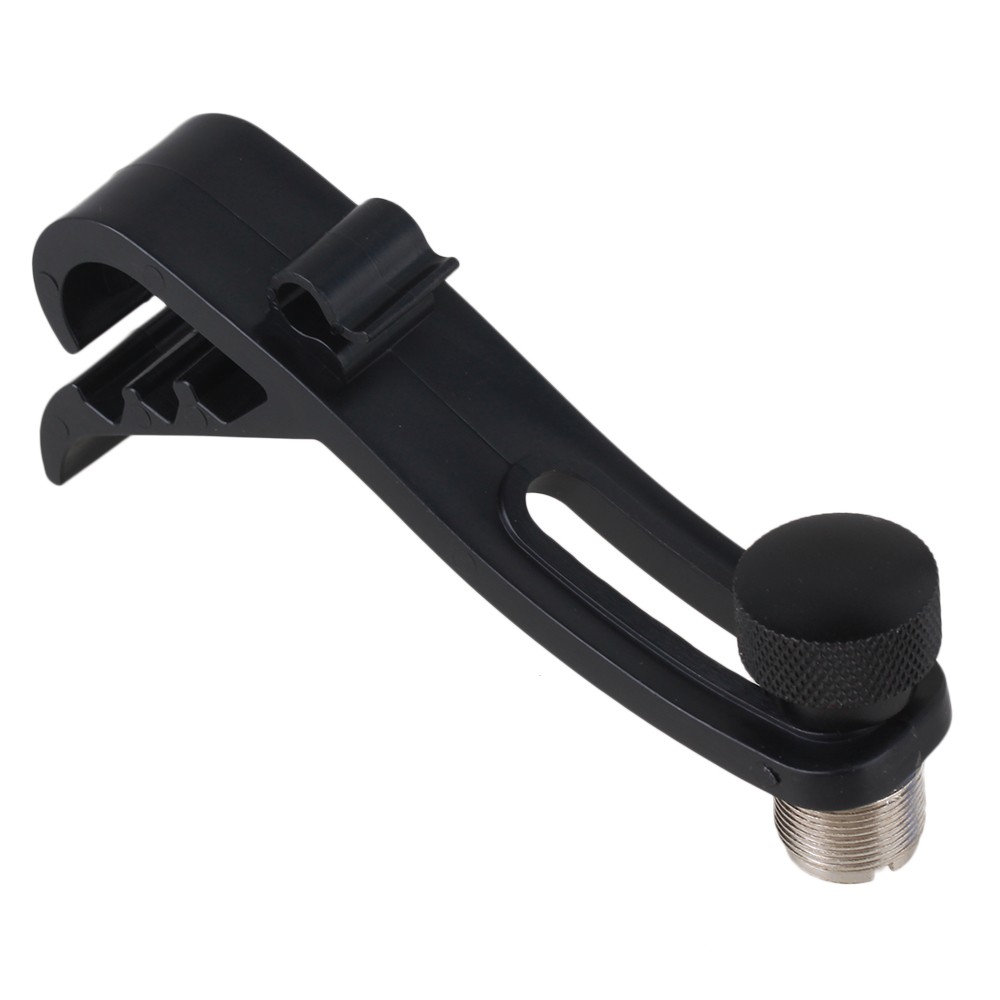 Black Drum Microphone Mount Clamp Mic Shockproof Clip for Drum Recording