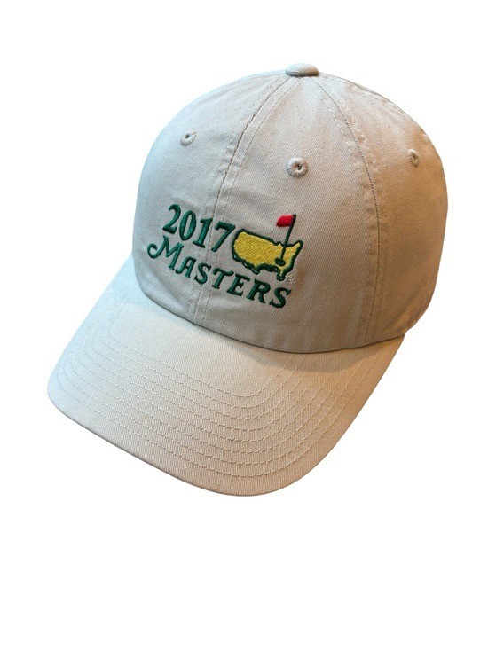 American Needle Masters 2017 Hat Beige Preppy Golf Ball Cap OS
