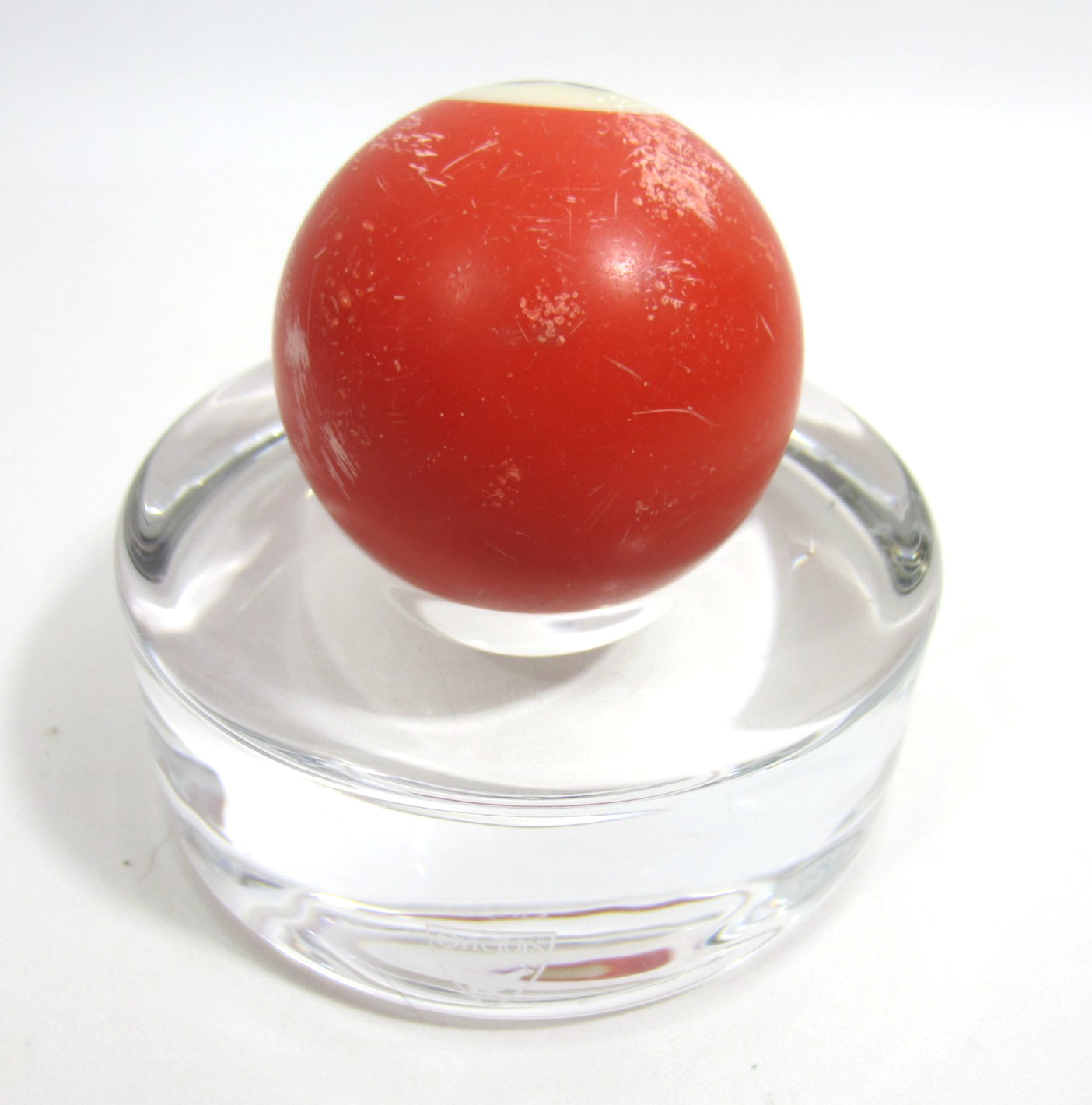 Vintage 2 1/4" Billiard Ball #1 Red Solid Pool Ball Replacement Lost Single