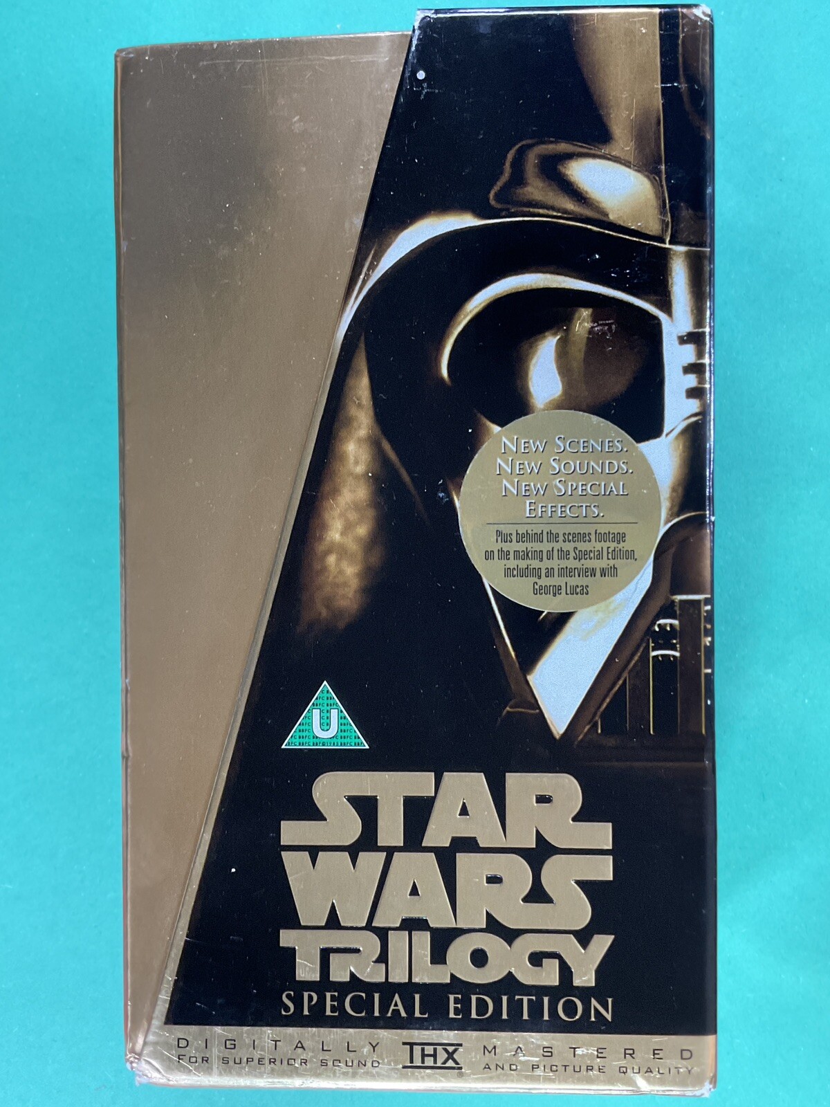 STAR WARS Trilogy Boxed Gold Special Edition VHS Excellent Condition c/w Leaflet