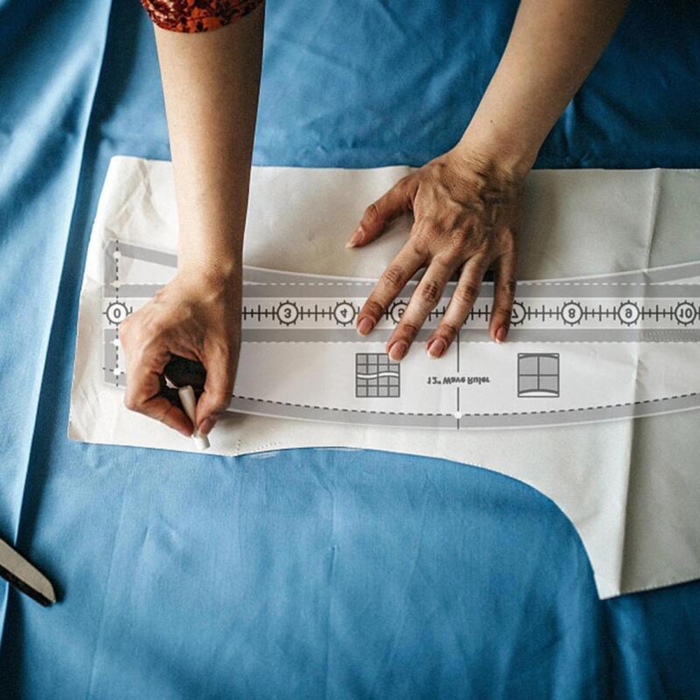 Wave Quilt Ruler Waves Edge Ruler , DIY Hand Patchwork Quilt Templates New