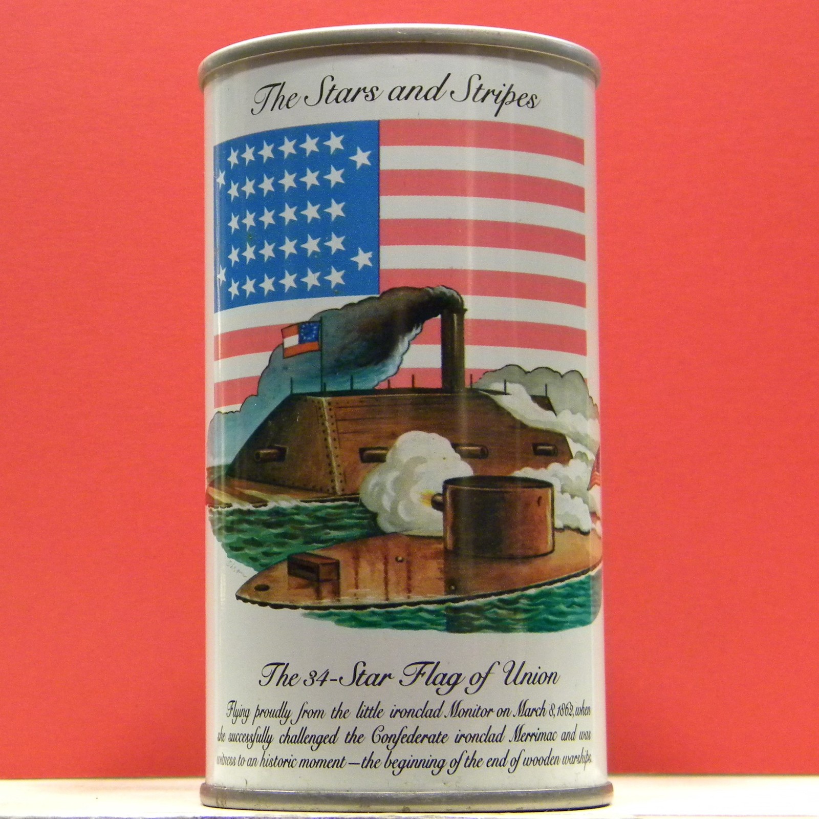 Graf's Soda Can The 34 Star Flag of Union Milwaukee Wisconsin S210 H/G A/F