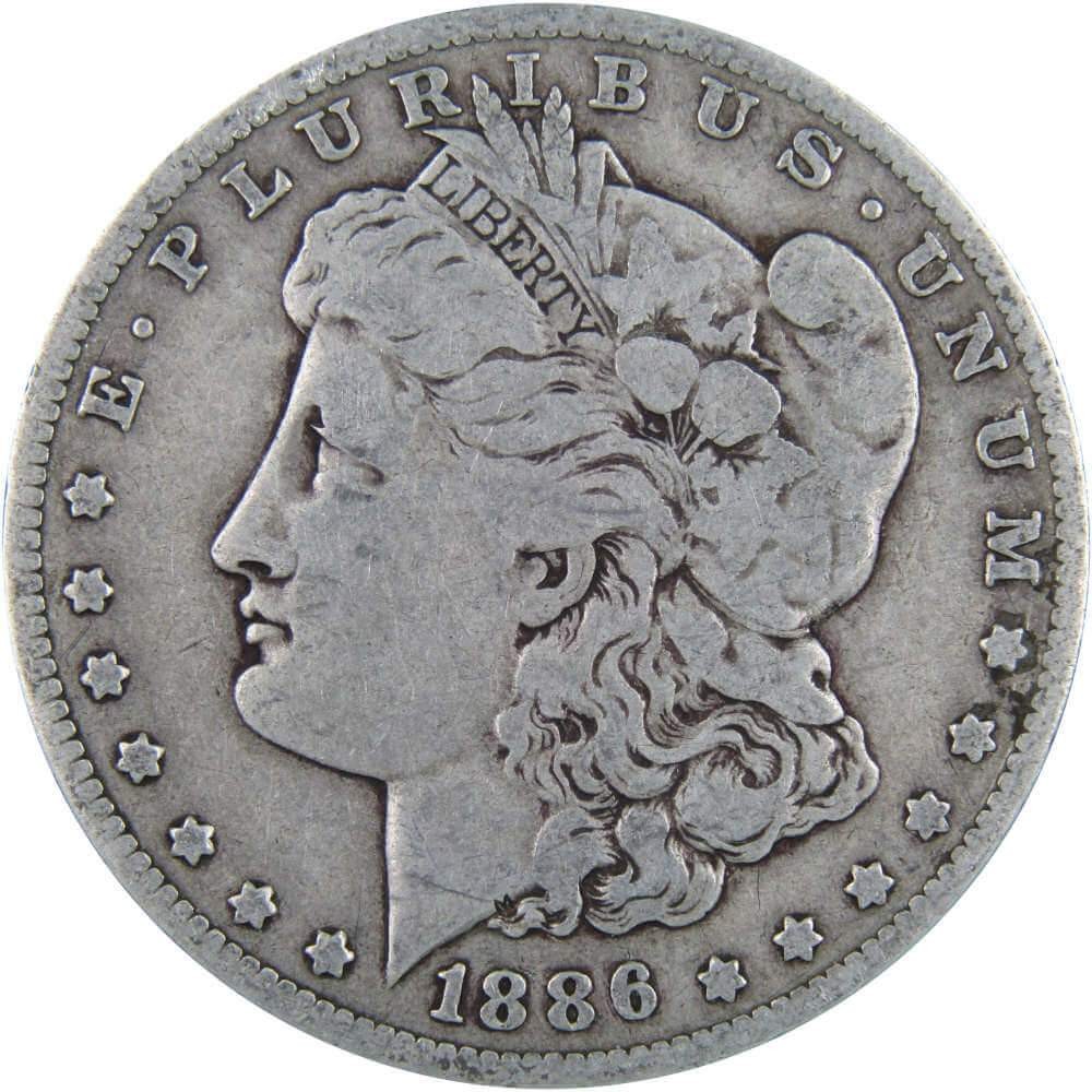 1886 O Morgan Dollar VG Very Good 90% Silver $1 US Coin Collectible