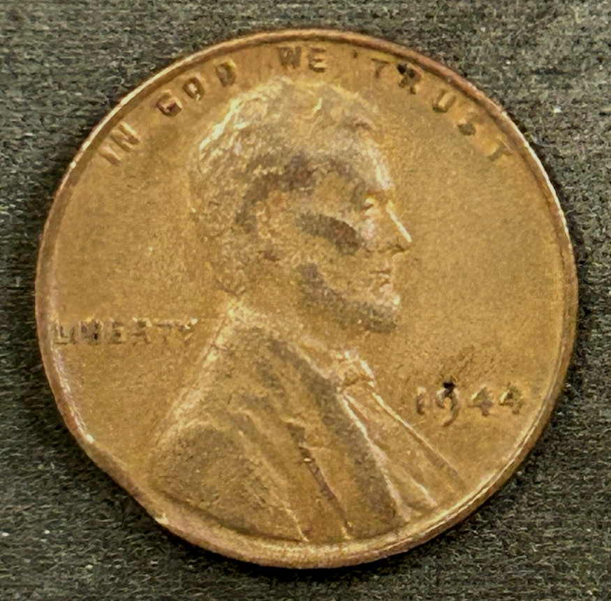 1944 P Penny Clipped Planchet