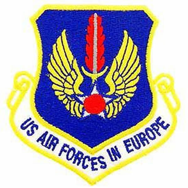 US AIR FORCES IN EUROPE PATCH W/ WINGS AND SWORD PATCH - COLOR - Veteran Owned