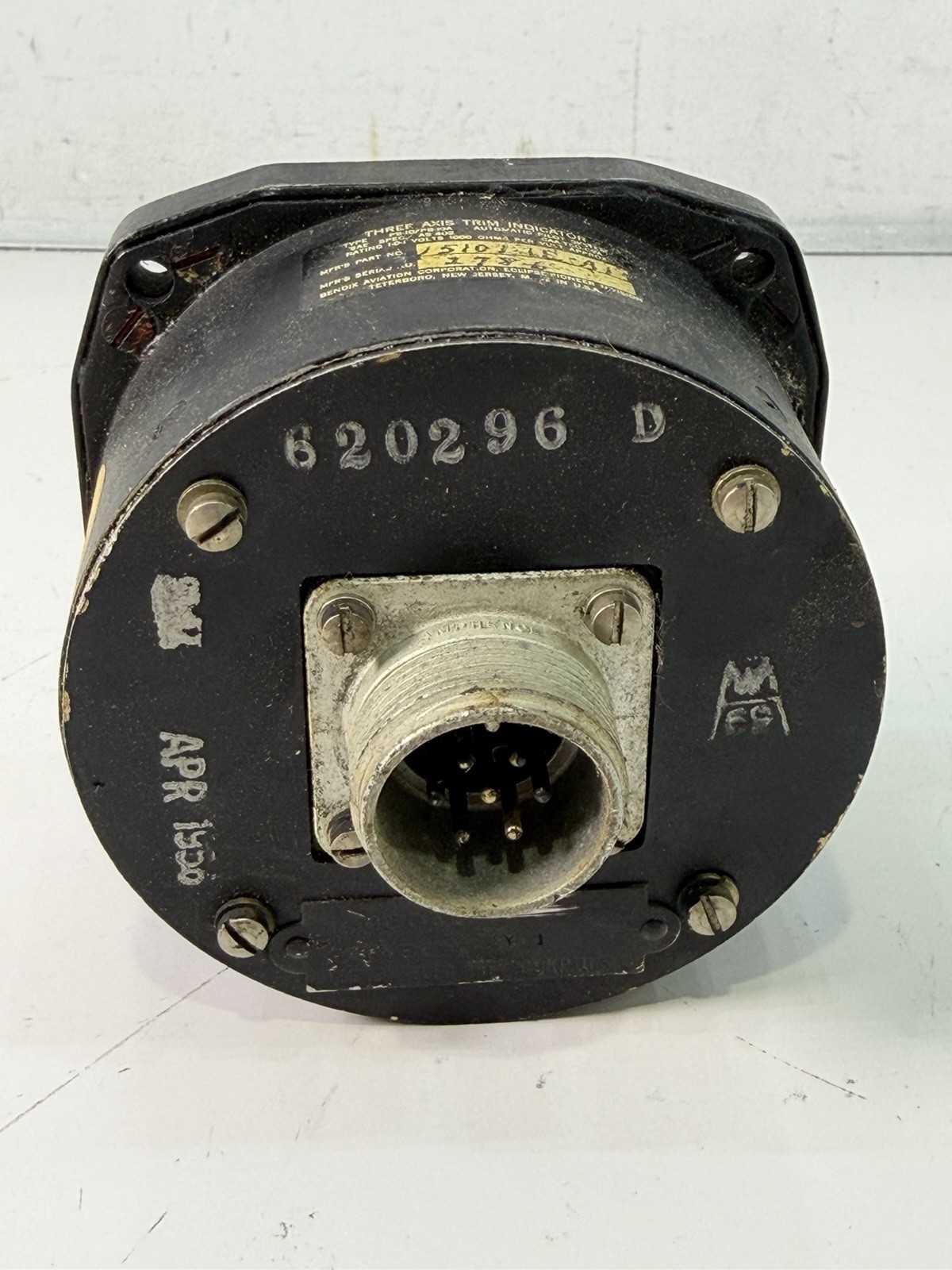 Military Aircraft Indicator Three Axis Trim BENDIX