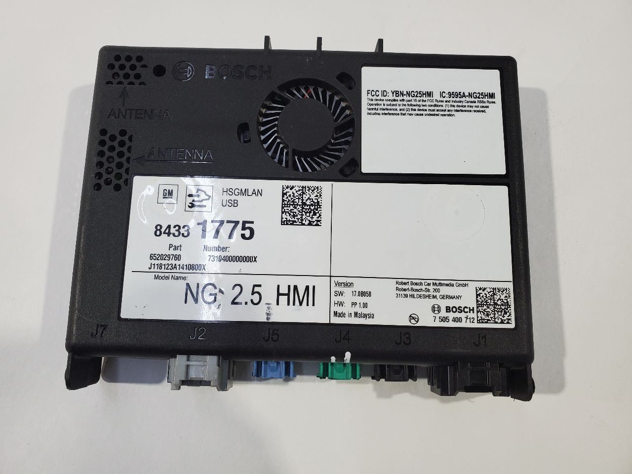 2018 Chevrolet Malibu OEM HMI Control Module 84331775