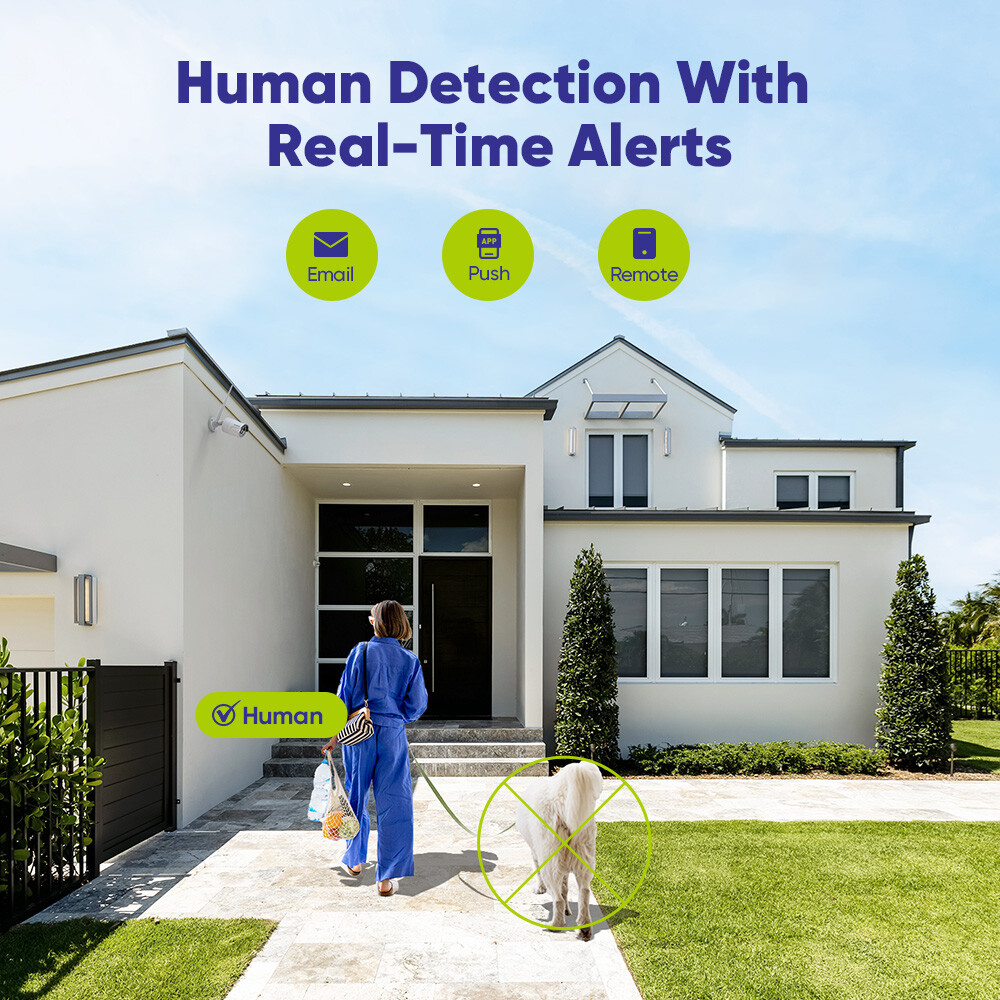 SANNCE Wireless 8CH 5MP Security Camera System 2-Way Audio Human Detection IP67