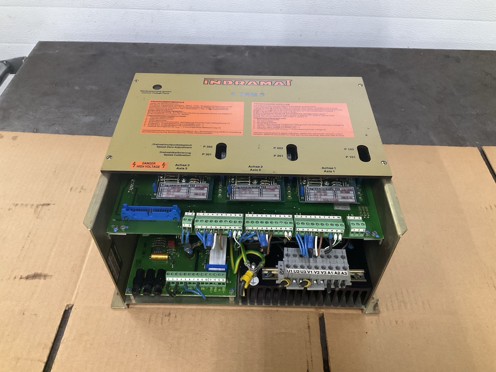 Maho MH600E CNC Milling Machine Idramat 3 TRM 2 Servo Module Amplifier