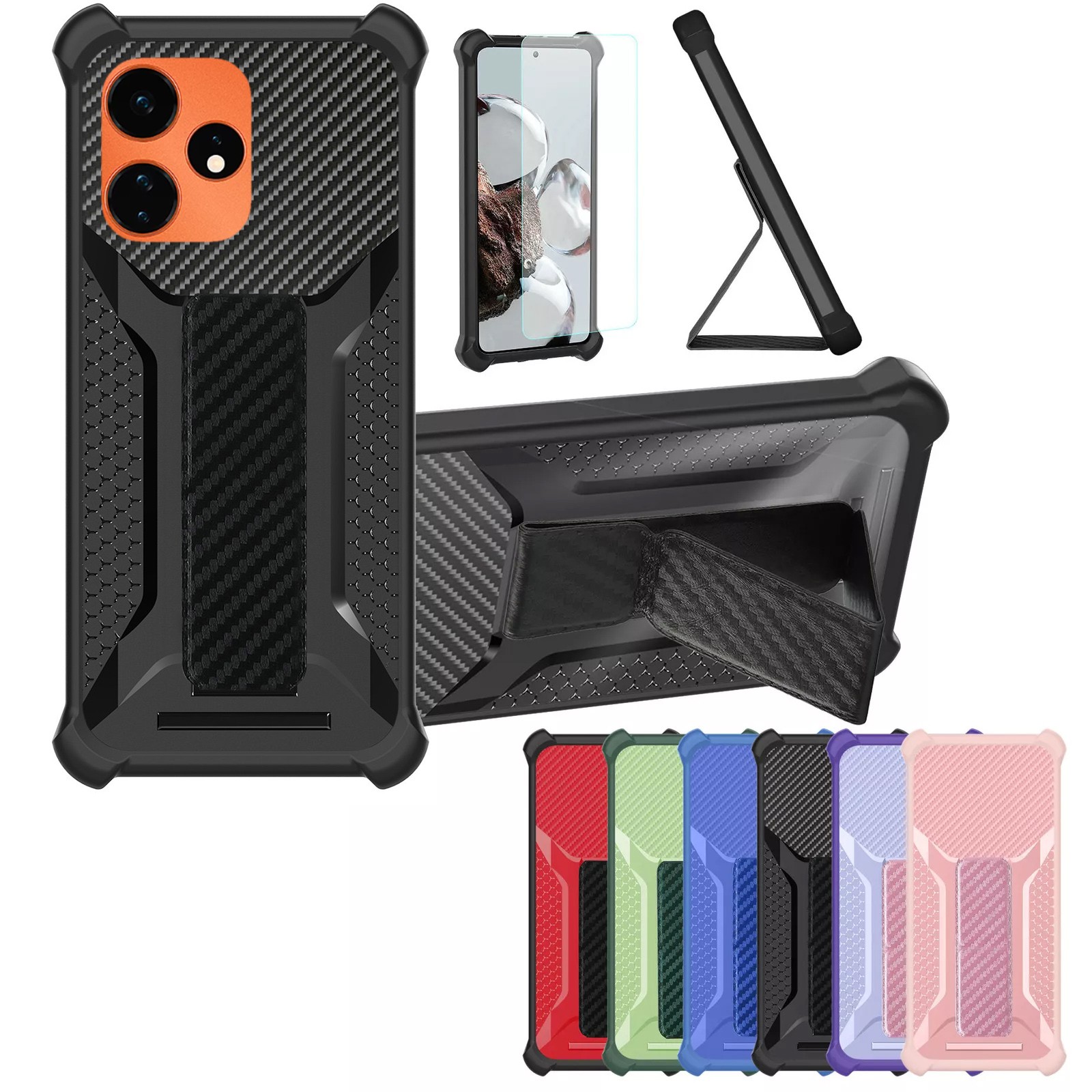 for Boost Mobile Celero5g+Plus 2024 Phone Case Cover Glass Screen Protector A1
