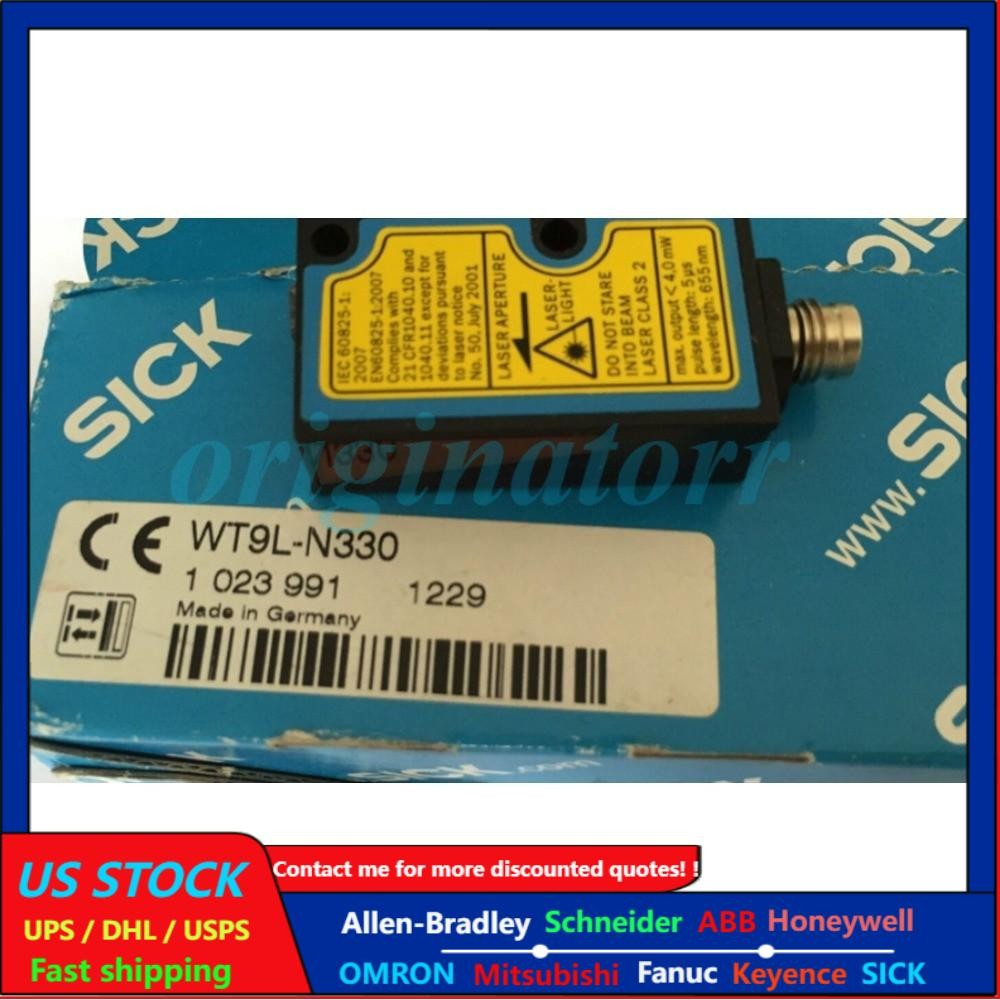 NEW SICK WT9L-N330 PLC PHOTOELECTRIC PROXIMITY SWITCH, NPN M8 60MM FOCUS
