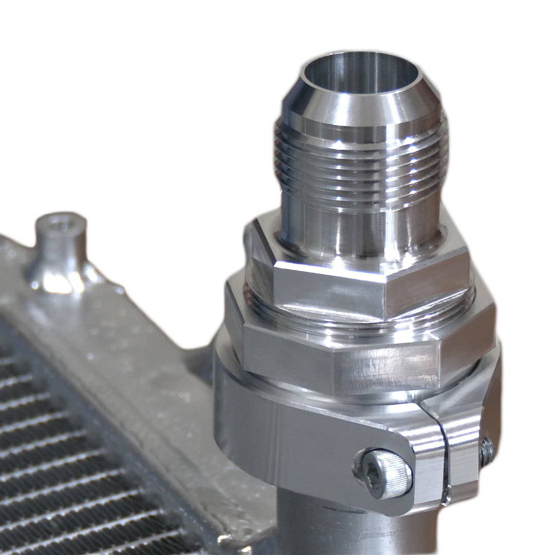 Radiator Compression Fitting -16AN; NO WELDING REQUIRED; 1.5" Diameter