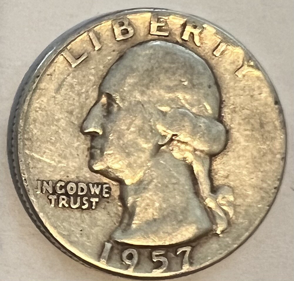 1957 Washington Quarter, Type B Reverse, (item C)