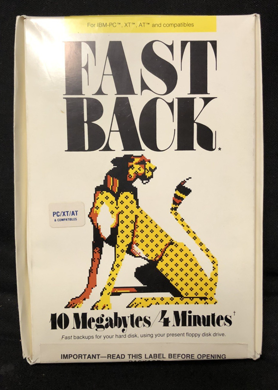 Vintage Fastback with User Manual for IBM-PC/XT/AT 1986