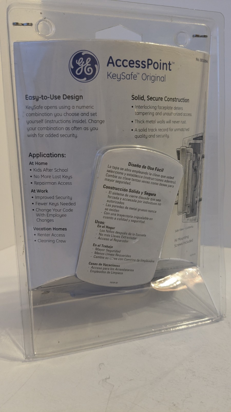 G.E. ACCESS POINT KEY SAFE ORIGINAL 2 KEY HOLDER NEW SAFE LOCK DOORS CABINETS