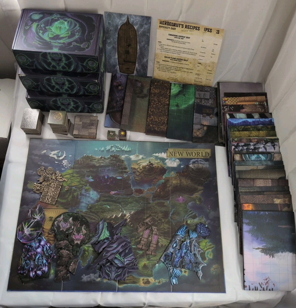 Dungeon in a Box RPG Terrain Huge Lot 3 Boxes Maps Tiles Tokens D&D