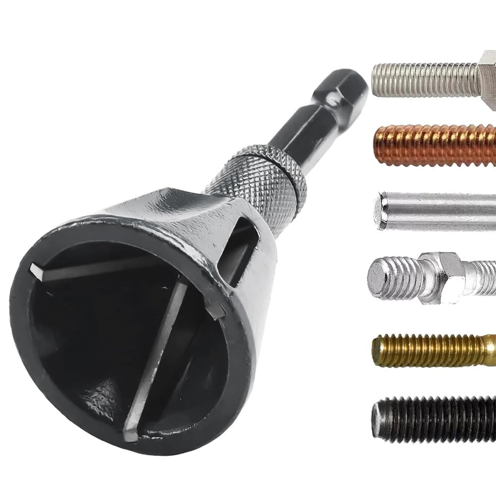 Deburring External Chamfer Tool Tungsten Carbide Blade 1/4 Inch Hex Shank Extern