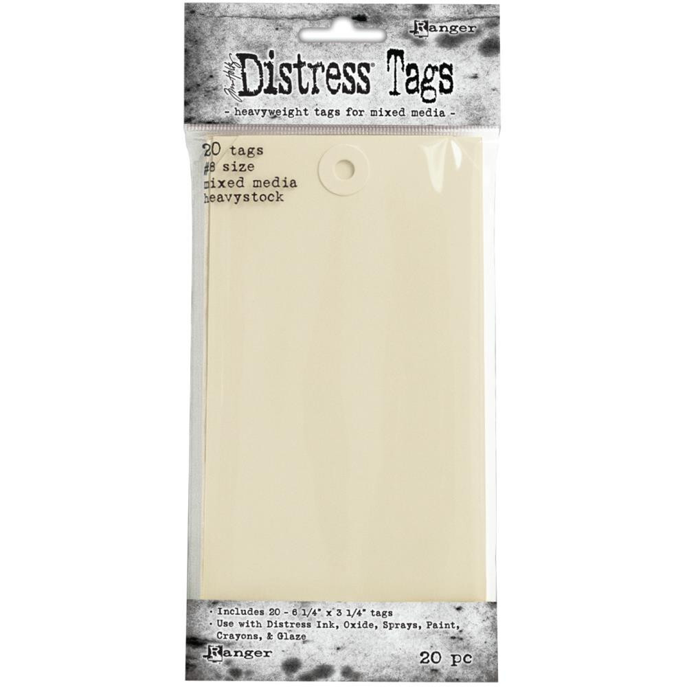 Tim Holtz Distress Heavystock Tags #8 6-1/4x3-1/4 TDA53828 Pack of 20