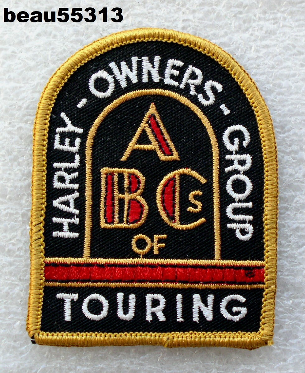 ⭐HARLEY DAVIDSON OWNERS GROUP HOG ABC's OF TOURING JACKET VEST PATCH