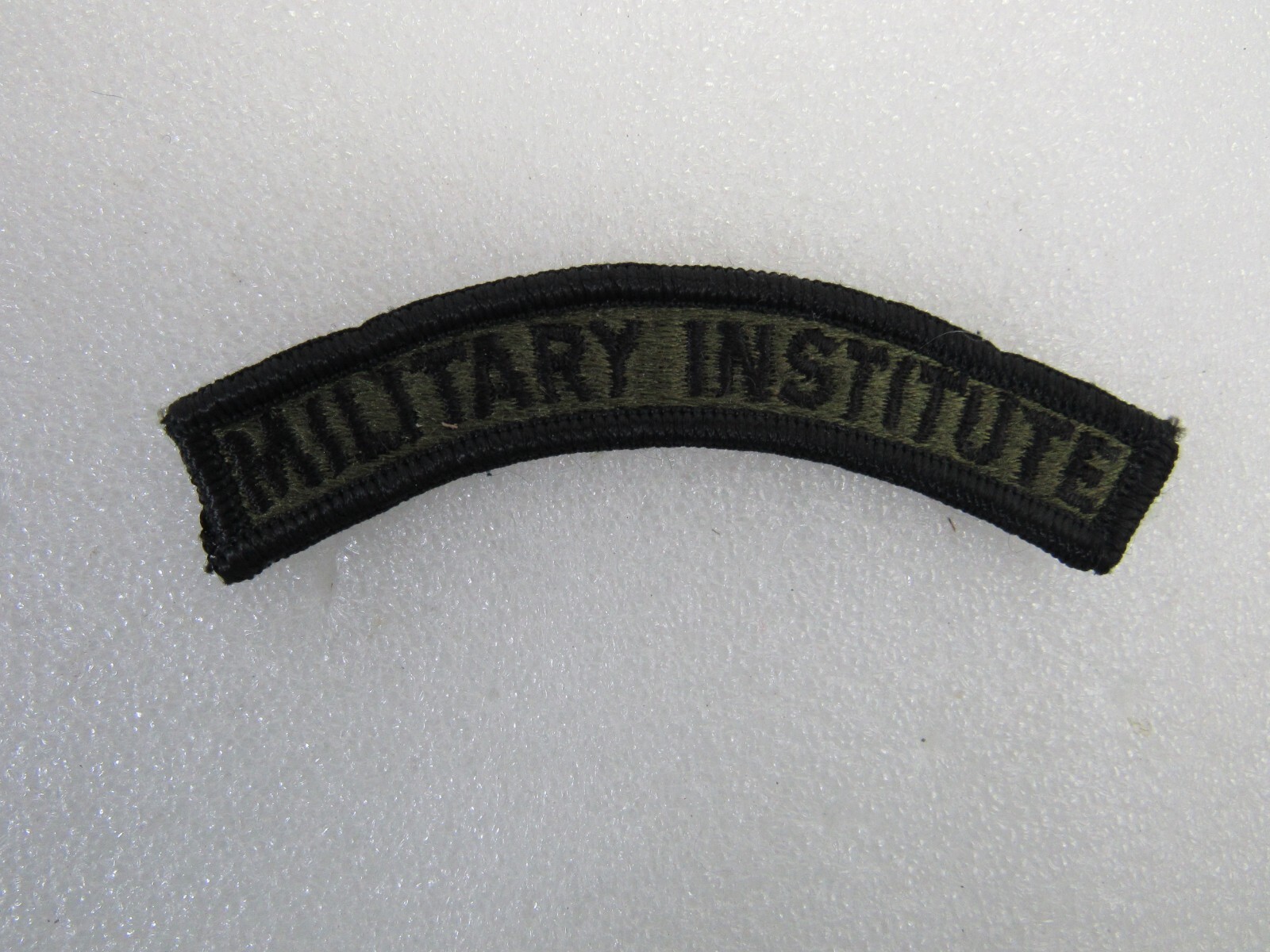 US Army Military Institute Subdued Sew On Shoulder Scroll Patch BDU ACU Uniform