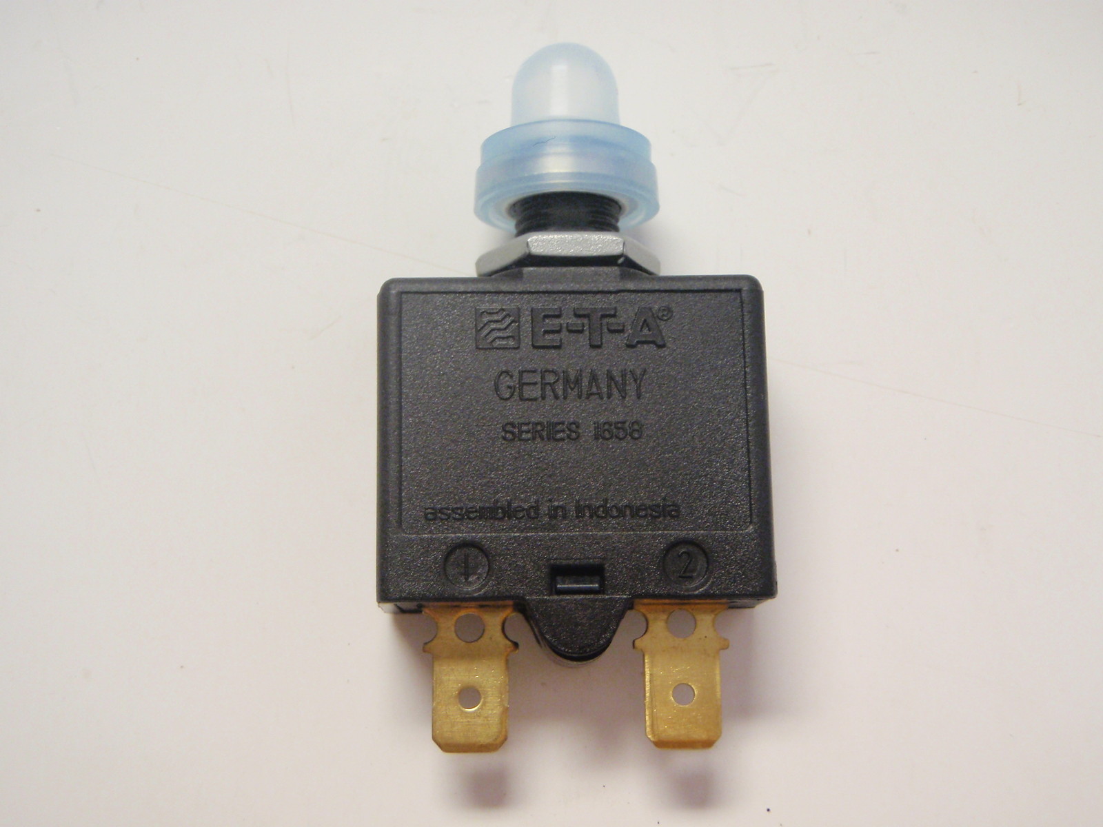 CIRCUIT BREAKER DC MARINE PUSH TO RESET 13171 30 AMP ETA 1658 G21 CLEAR BOOT