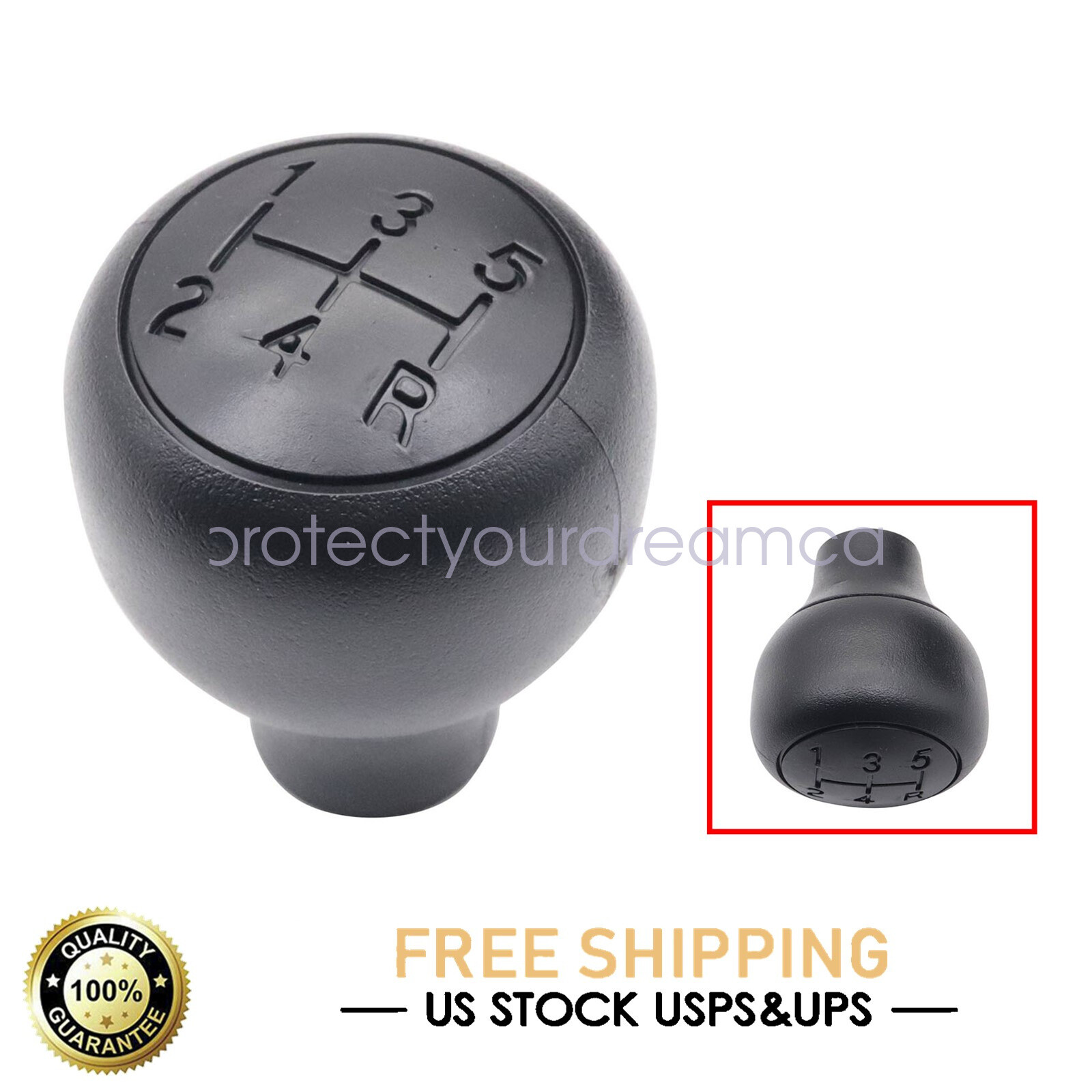 5 Speed Transmission Shift Knob 5L5Z-7213-AA For 1988-1997 Ford F-250 F-350