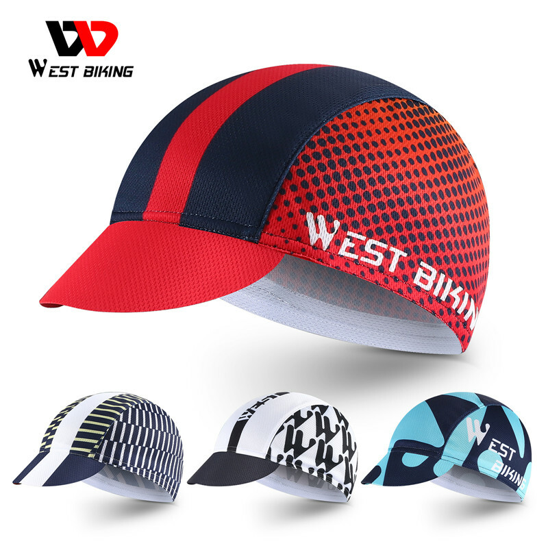Summer Cycling Cap Running Skull Cap Helmet Liner Sun Hat Suncap with Sun Visor