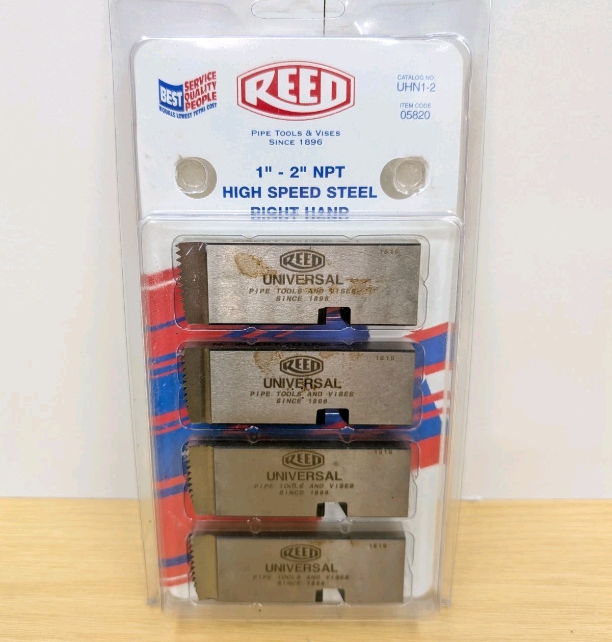 Reed Universal Pipe Threading Die 1" - 2" NPT 05820 UNH1-2 HS Steel Right Hand