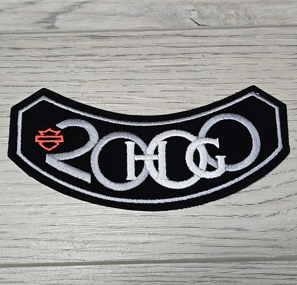 Vintage 2000 HOG Harley Owners Group Millennium Small Rocker Vest Jacket Patch
