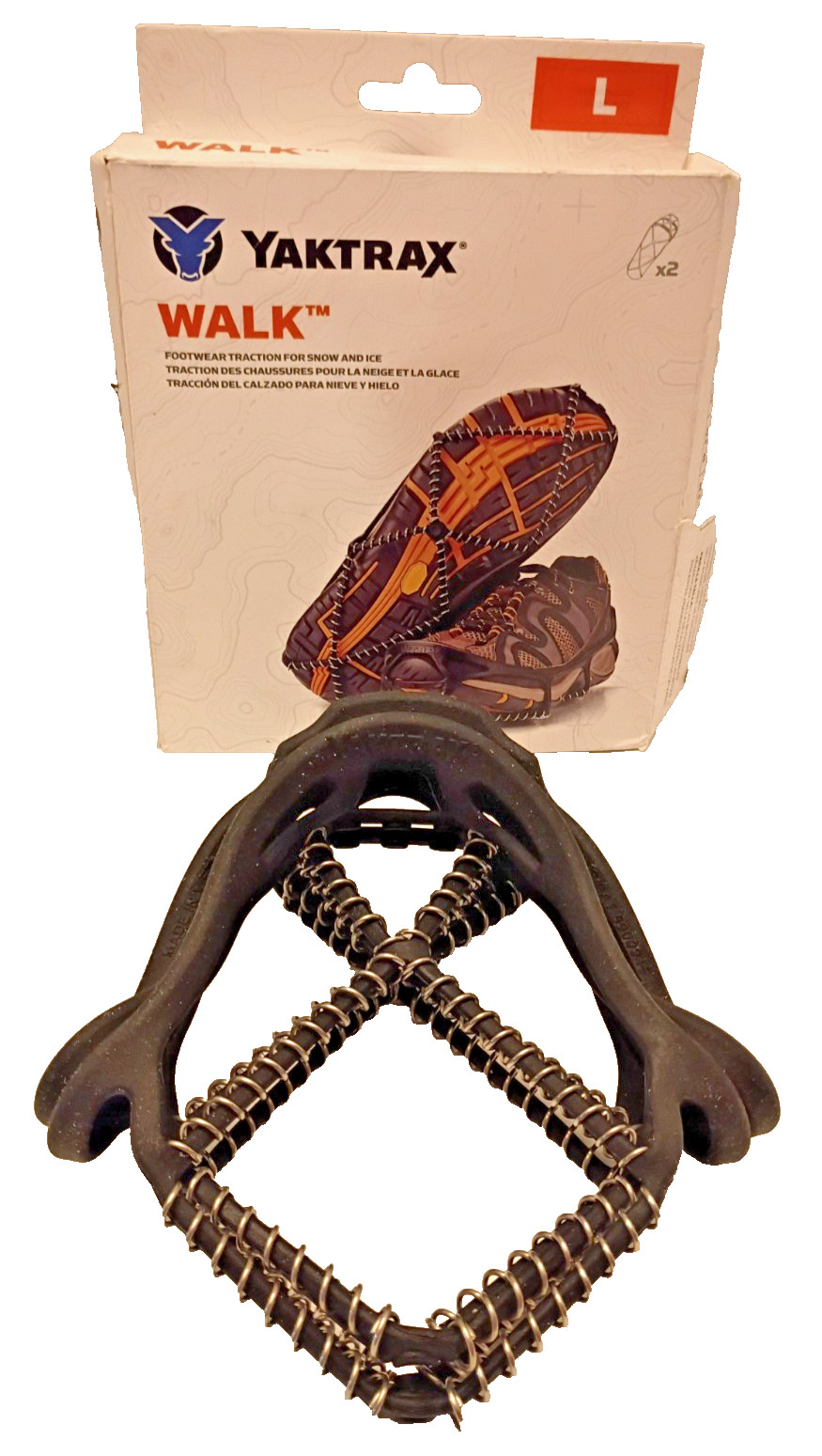 Yaktrax walk Size Large Mens Size 11.5-13.5 For Ice and Snow