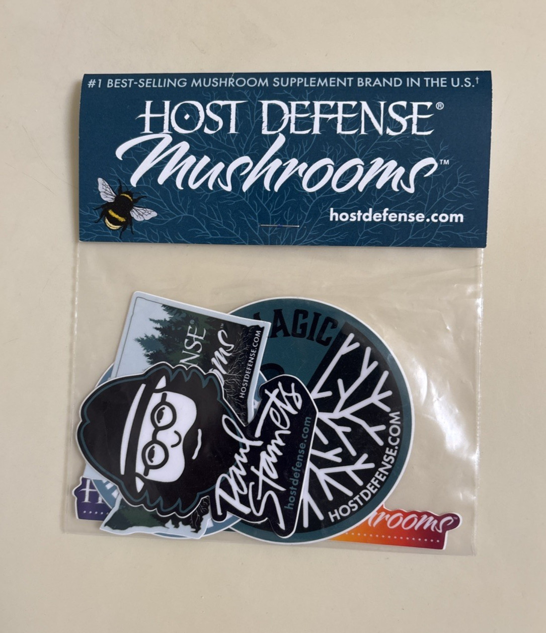 Host Defense Mushrooms Pack of Stickers Advertising Health Food