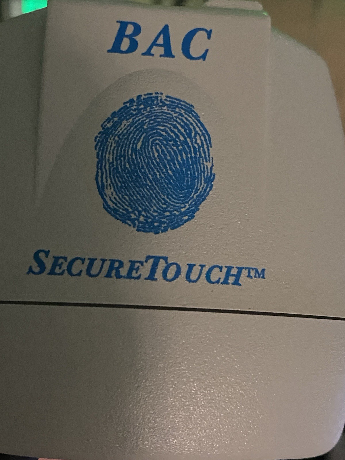 Vintage 1998 Secure Touch Fingerprint Reader From Biometric Access Corp.