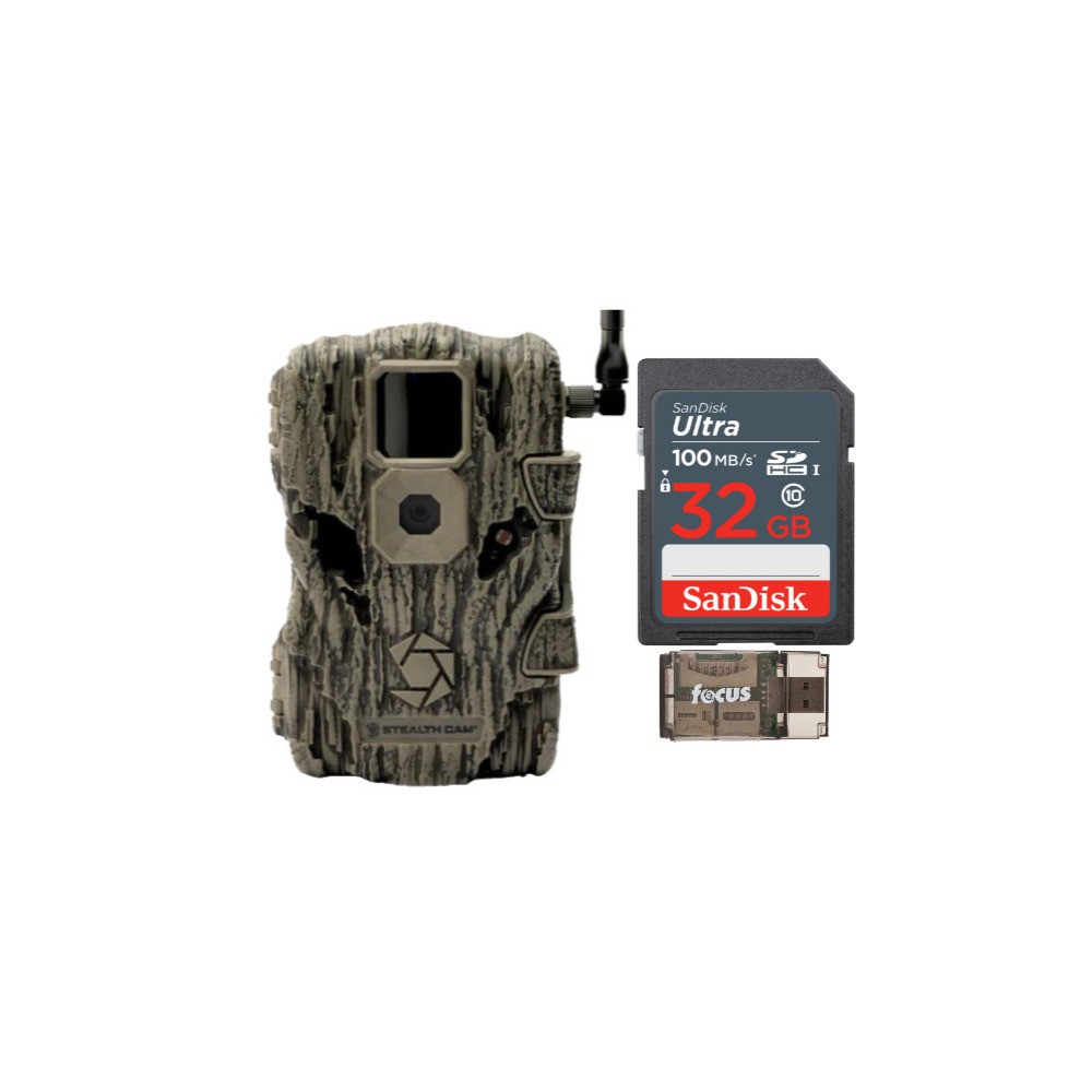 Stealth Cam Fusion X 26MP Trail Camera Verizon Bundle