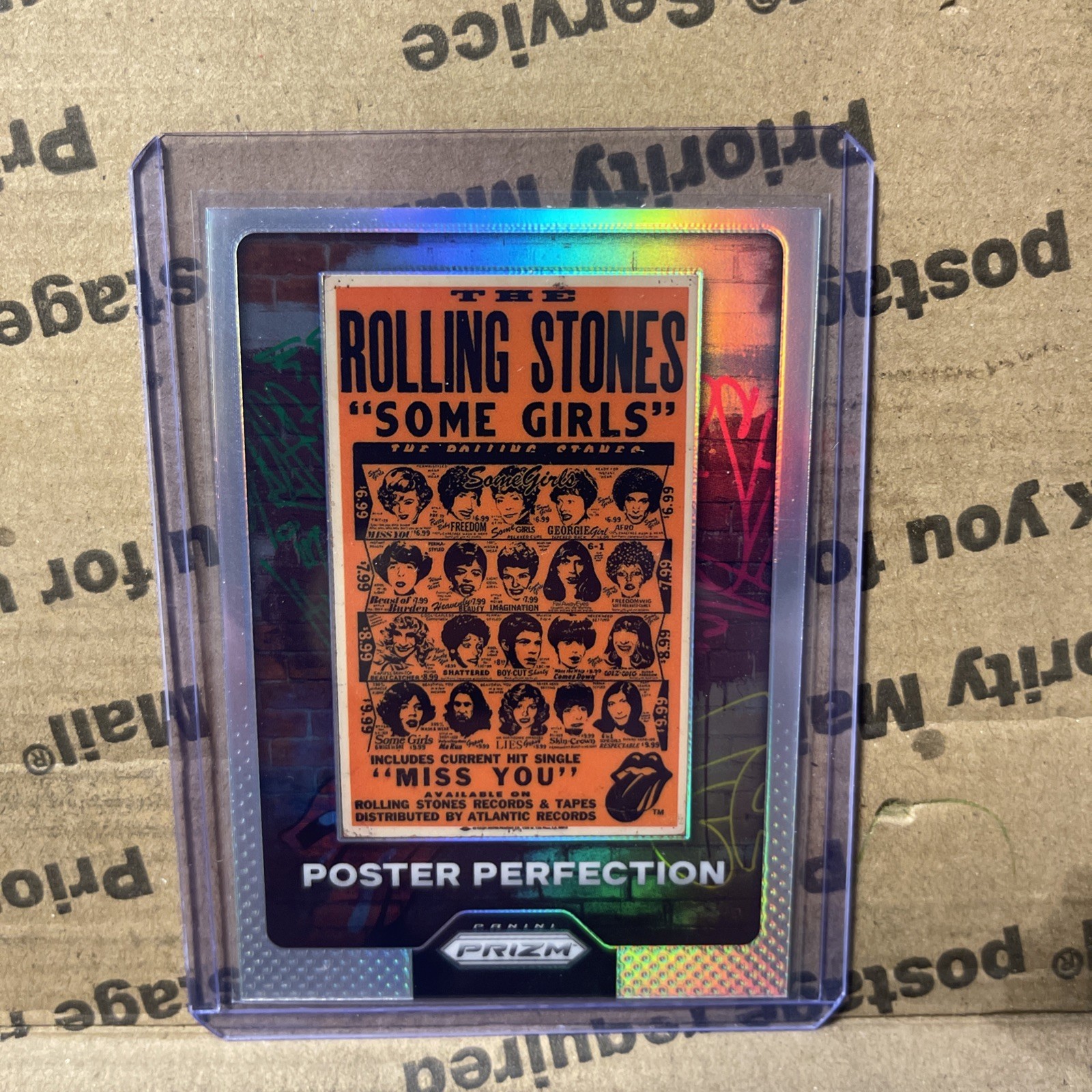 2025 Panini Prizm The Rolling Stones Poster Perfection Silver #29 "Some Girls”