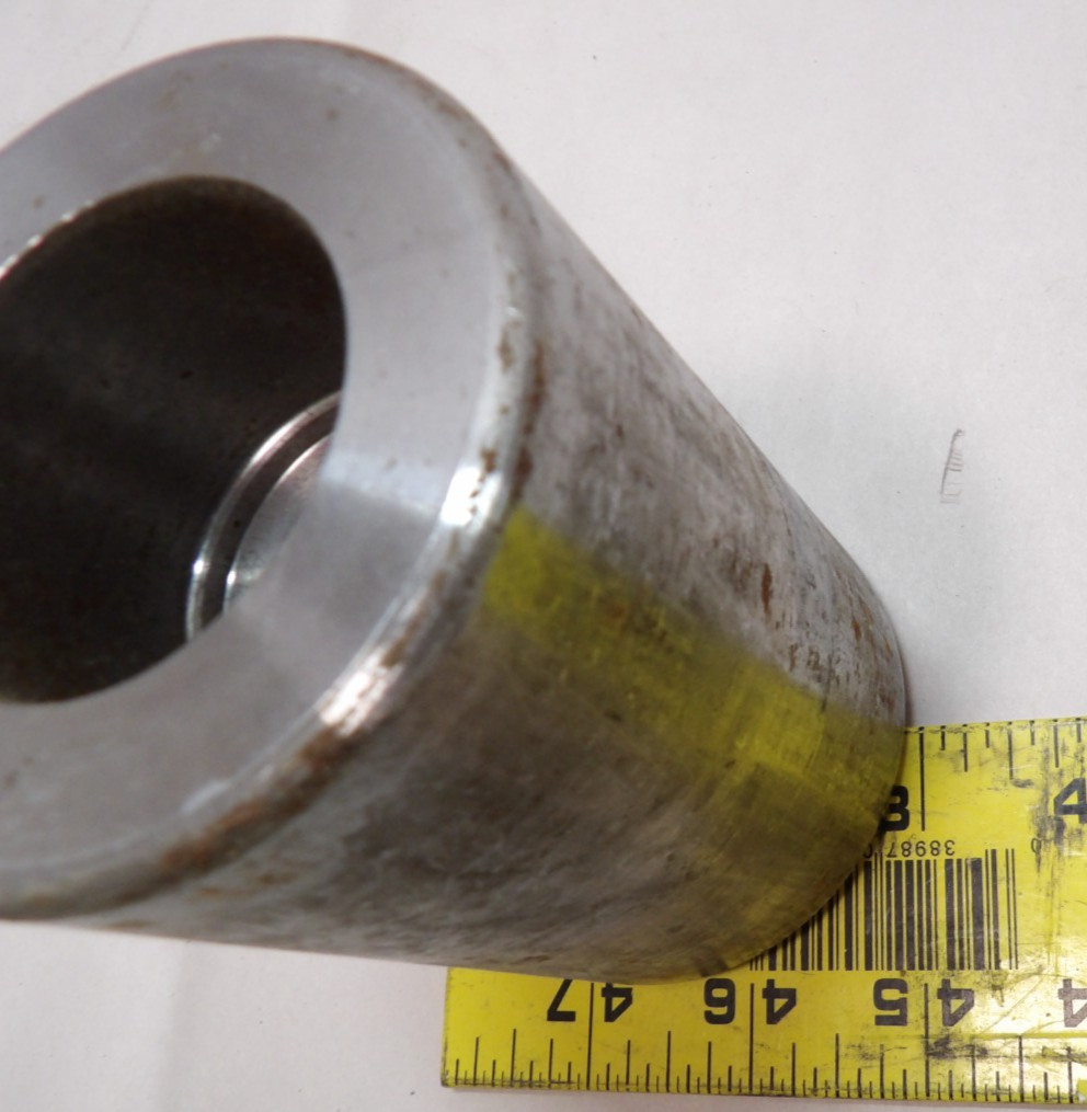 Steel Wheel 4" X 3" Bearings Needed Size 1.3/4" X 2 Has Surface Rust