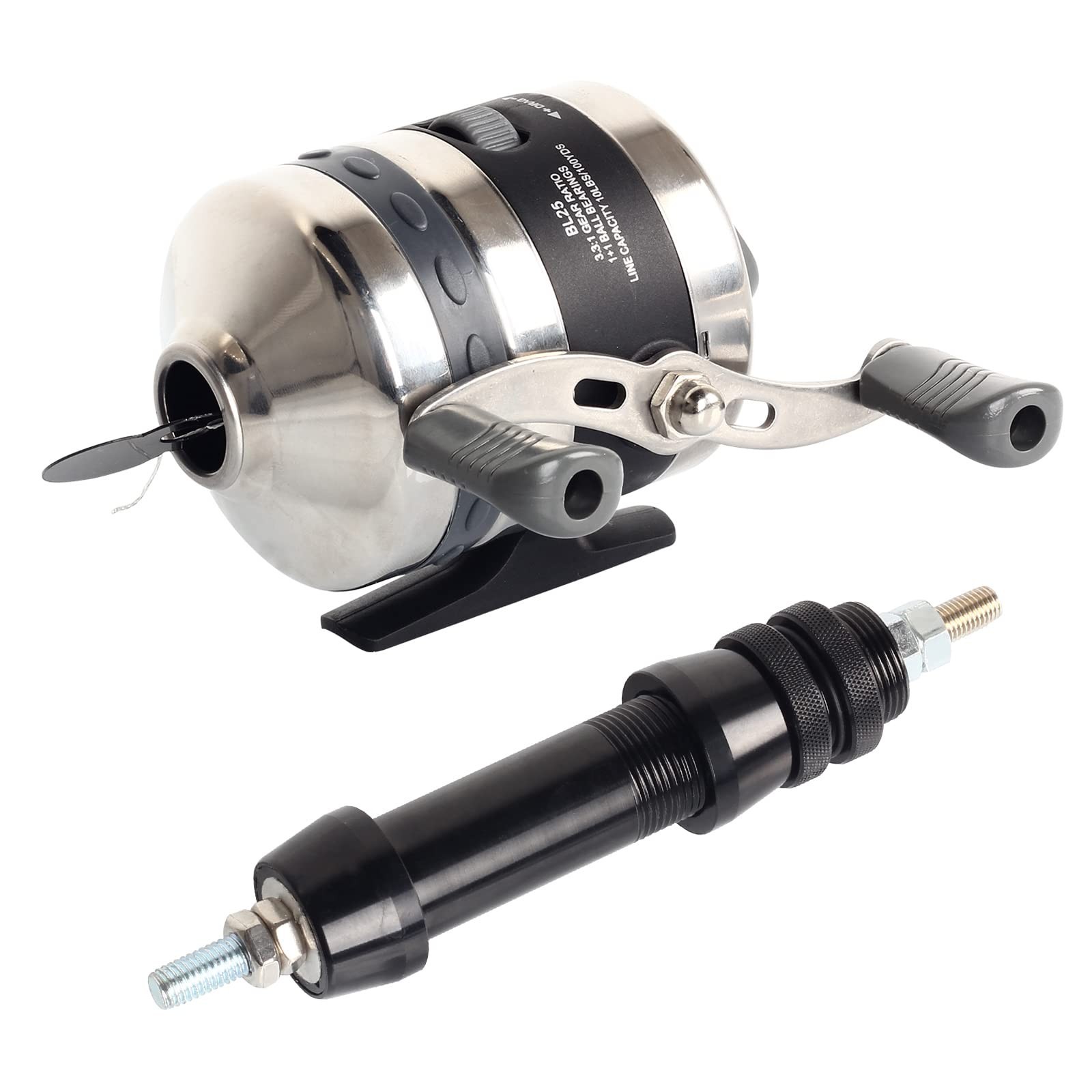Bowfishing Reel with Fishing Reel Seat Left and Right Reversible Handle,for C...